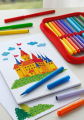 Flamastry Dla Dzieci Zamek 50 Kolorów W Kartoniku Faber-Castell 554204