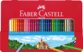 Kredki Ołówkowe Zamek 36 Kolorów Etui Metalowe Faber-Castell 115886