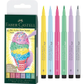 Piaski Artystyczne Pitt Artist Pen Brush Pastelowe 6 Kolorów Faber-Castell