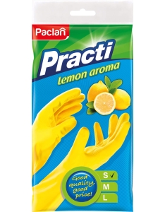 Rękawice Gumowe Gospodarcze S Practi Paclan Lemon