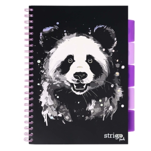 Kołonotatnik Strigo Pads Animals Panda A4 Kratka 100k
