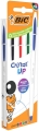 Długopisy BIC Cristal Up Mix AST Zestaw 4 Różne Kolory Pudełko