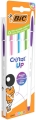 Długopisy BIC Cristal Up Mix FUN Zestaw 4 Różne Kolory Pudełko