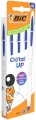 Długopisy BIC Cristal Up Zestaw 4 Sztuki Niebieskie Pudełko Uniwersalne