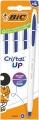 Długopisy BIC Cristal Up Zestaw 4 Sztuki Niebieskie Pudełko Uniwersalne