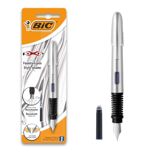 Pióro Wieczne BIC X Pen Chrome Silver Zestaw Na Naboje Blister 