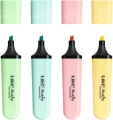 Zakreślacz BIC Flat Highlighter Pastelowe Blister 4 Sztuki Do szkoły