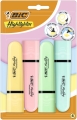 Zakreślacz BIC Flat Highlighter Pastelowe Blister 4 Sztuki Do szkoły