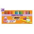 Flamastry BIC Kids Visacolor XL ECOlutions Pudełko 24 Różne Kolory