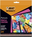 Kredki BIC Intensity Premium Ołówkowe 24 Różne Kolory Pudełko
