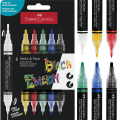Markery Akrylowe Black Edition Shake&Paint 6 Kolorów Standard Faber-Castell