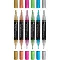 Markery Akrylowe Black Edition Shake&Paint 6 Kolorów Metalik Faber-Castell