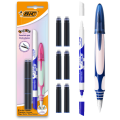 Pióro Wieczne BIC Easy Clic Standard + 6 Wkładów + Wymazywacz Różne Wzory