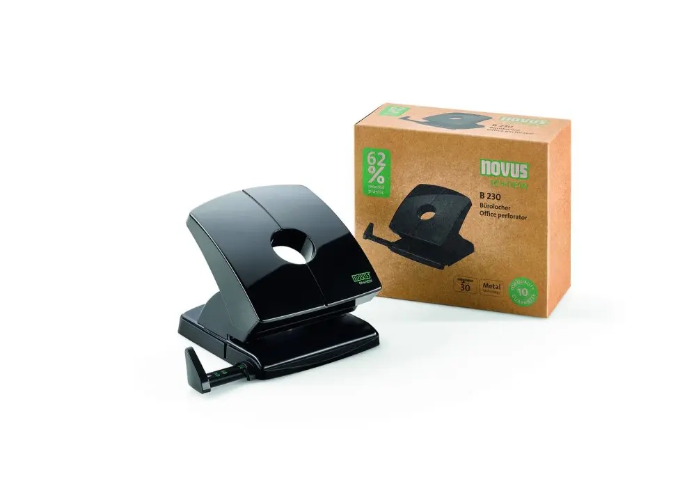 Dziurkacz Novus B230 Do 30 kartek Organicznik Z Wskaźnikiem Formatu