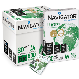 Papier Ksero Navigator Universal A4 5 Ryz Karton + Notes Kartki A7 Gratis