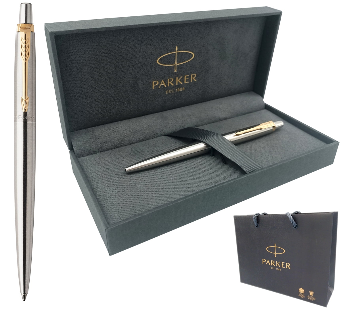 Długopis Parker Jotter Stainless Steel GT Srebrno-Złoty + Gift Box Parker