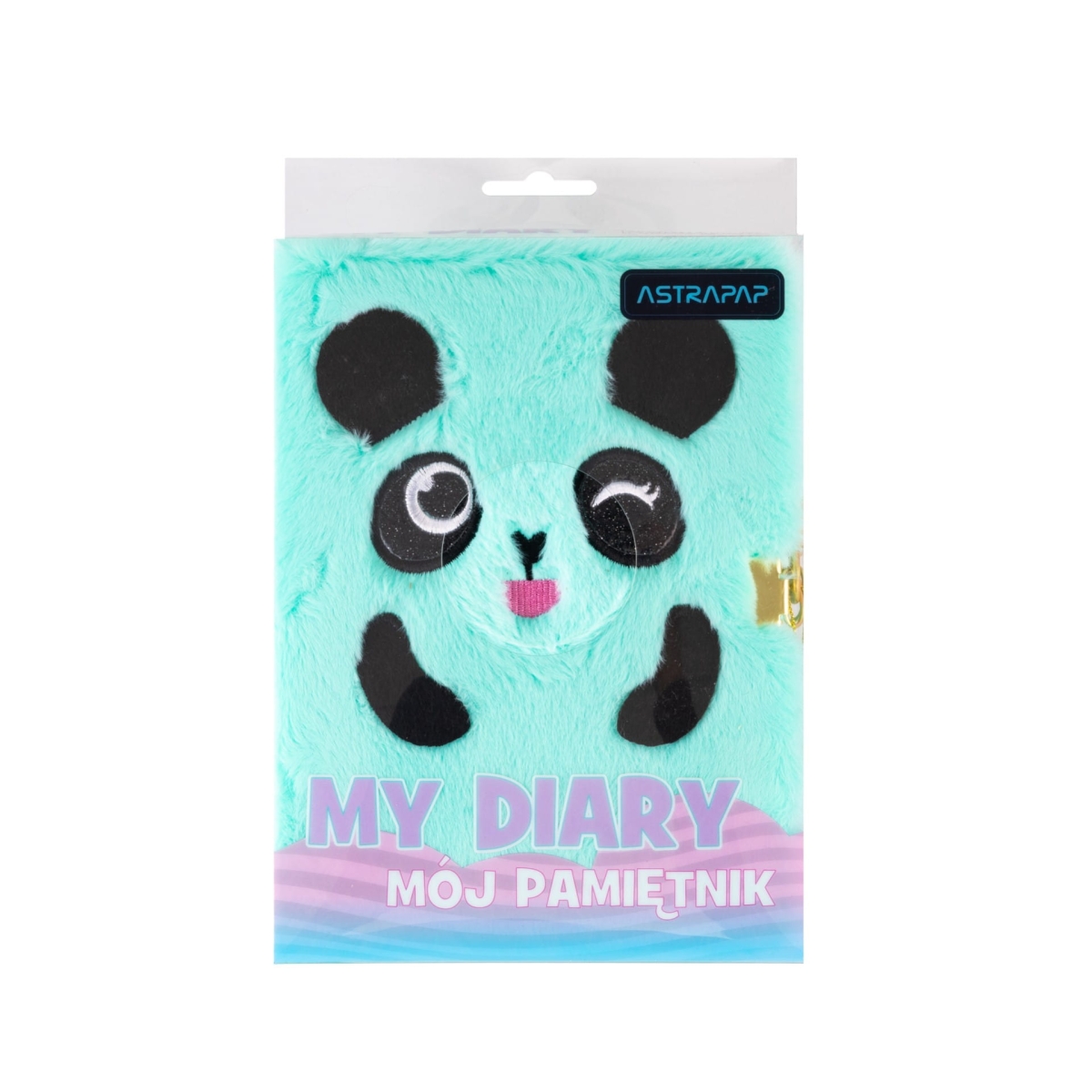 Pamiętnik Z Kłódką Astrapap Miętowy Panda A5 96 Kartek