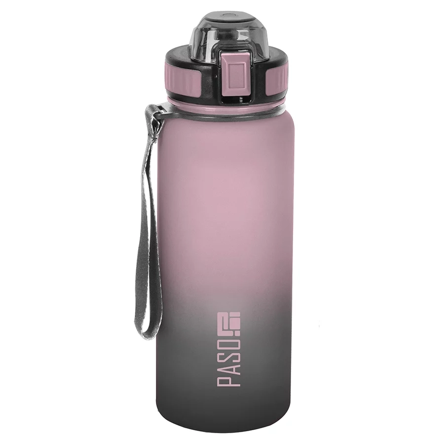 Bidon Na Wodę Napoje Różowy Paso Pojemny 850ml Pasek Na Rękę Do Trzymania