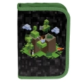 Piórnik Szkolny Bez Wyposażenia Dwie Klapy Minecraft Press Start Game Paso