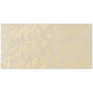 Koperty Ozdobne Róże Kremowe DL 10 Sztuk Galeria Papieru
