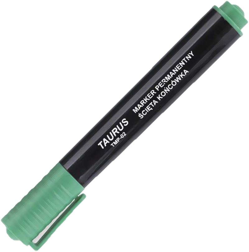 Marker Permanentny Taurus Ścięty Zielony TMP-2 1 Sztuka