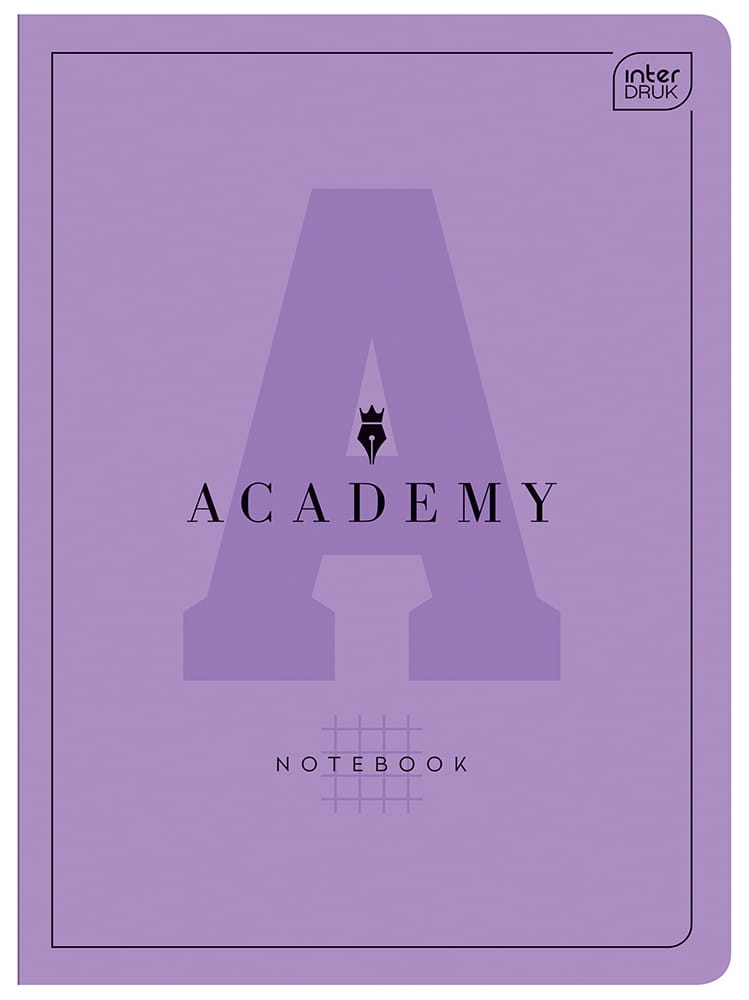 Zeszyt A5 32 Kartki Interdruk Kratka Academy Różne Stonowane Kolory