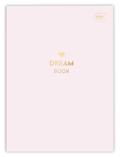 Zeszyt A4 60 Kartek Interdruk Kratka Złoty Napis Dream Book
