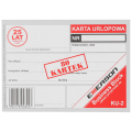 Druk Karta Urlopowa A6 Emerson 80 Arkuszy