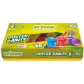Farby Plakatowe Szkolne Cricco 20ml 6 Kolorów Do Szkoły i Zabawy