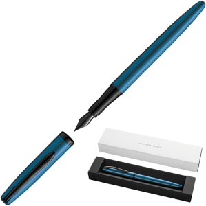 Pióro Wieczne Pelikan Jazz Noble Elegance Aqua Niebieskie Czarny Korpus