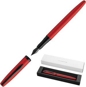 Pióro Wieczne Pelikan Jazz Noble Elegance Red Czerwone Czarny Korpus