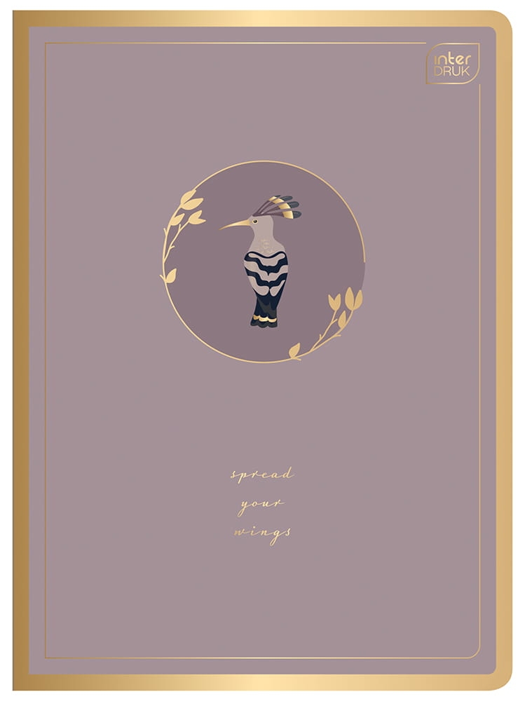 Zeszyt A5 80= M 70g Metallic Satin Gold Interdruk