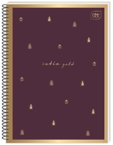 Kołozeszyt A5 100# M 70g perf Met Satin Gold Interdruk