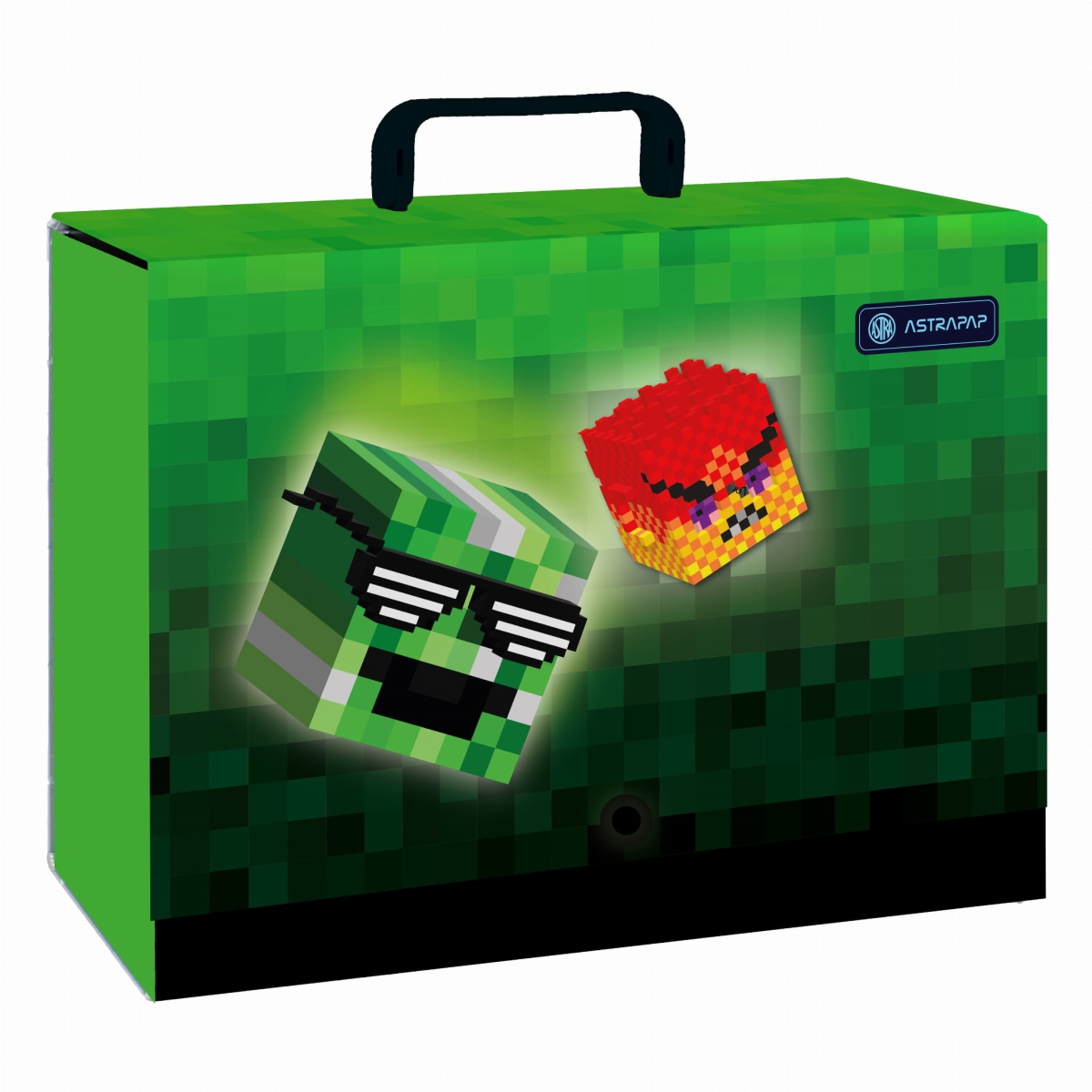 Teczka Na Prace Plastyczne A4 Z Rączką PIXEL HERO Game XL 9cm Astra