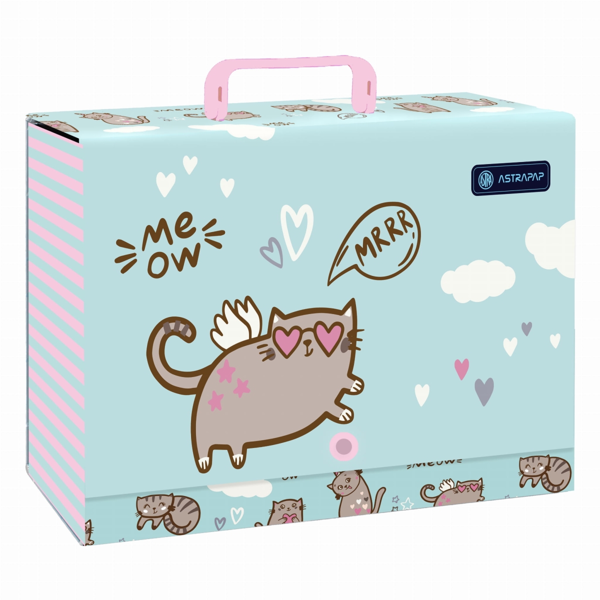 Teczka Na Prace Plastyczne A4 Z Rączką MEOW XL 9cm Astra