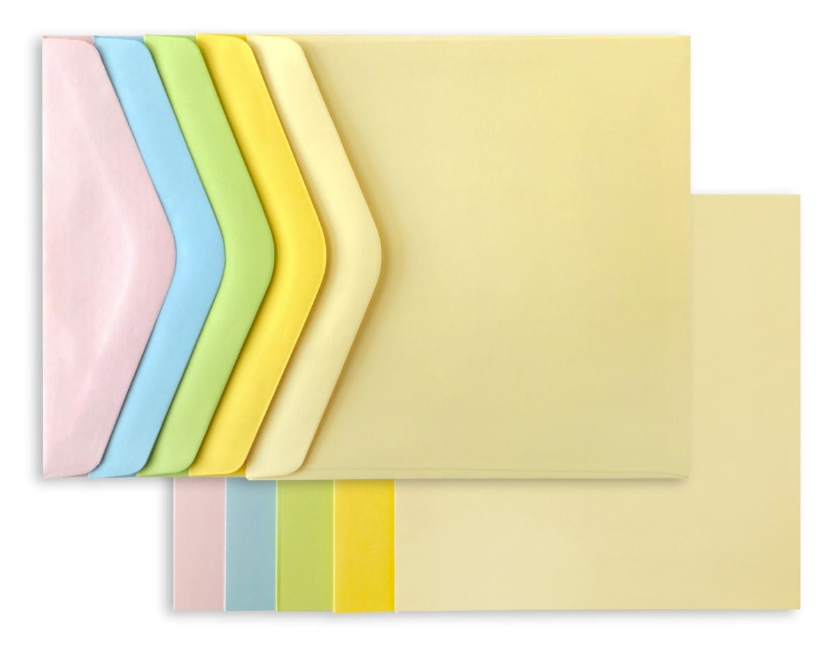 Baza Do Kartek Karnet I Koperta 145x145 Pastelowy 5 Sztuk Galeria Papieru