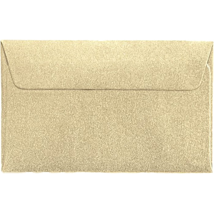 Koperta Ozdobna 70mm x 110mm Pearl Złoty 10 Sztuk Galeria Papieru