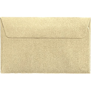 Koperta Ozdobna 70mm x 110mm Pearl Złoty 10 Sztuk Galeria Papieru