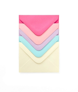 Koperta Ozdobna 70mm x 100mm Gładki Różne Kolory 10 Sztuk Galeria Papieru