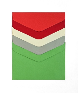 Koperta Ozdobna C6 Gładki Różne Kolory 10 Sztuk Galeria Papieru