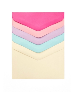 Koperta Ozdobna C6 Gładki Różne Kolory 10 Sztuk Galeria Papieru