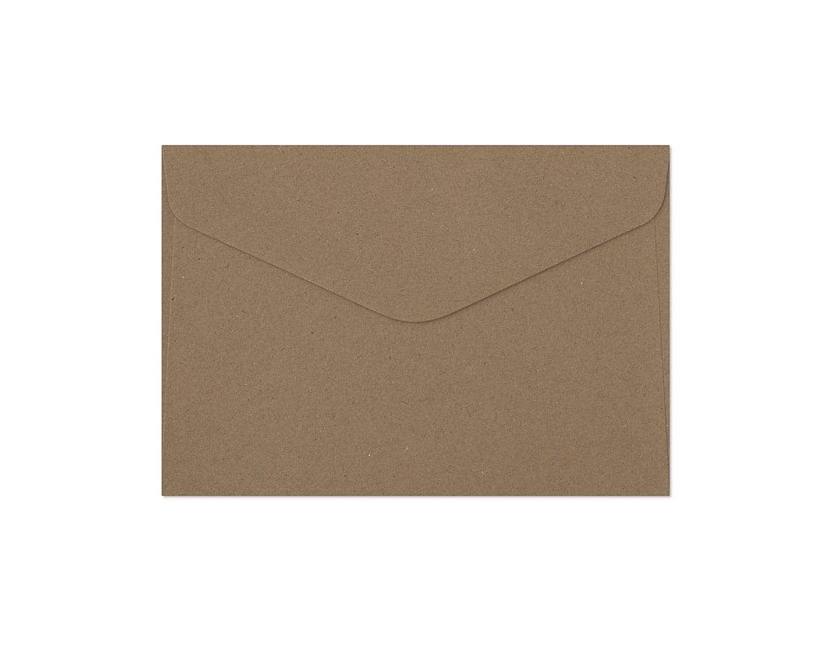 Koperta Ozdobna C6 Kraft Ciemnobeżowa 10 Sztuk Galeria Papieru