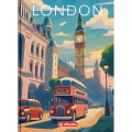 Brulion A6 (Mini) 96 kartek Kratka Retro City Herlitz 400196851