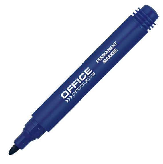 Marker Permanentny OFFICE PRODUCTS Okrągły Linia 1-3mm Niebieski