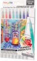 Pisaki Pędzelkowe Brushe Pentel Landscape 9 sztuk + Pędzelek SESW30C-ST8LSPL