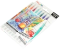 Pisaki Pędzelkowe Brushe Pentel Landscape 9 sztuk + Pędzelek SESW30C-ST8LSPL