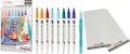 Pisaki Pędzelkowe Brushe Pentel Landscape 9 sztuk + Pędzelek SESW30C-ST8LSPL