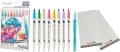 Pisaki Pędzelkowe Brushe Pentel Manga 9 sztuk + Pędzelek SESW30C-ST8MGPL