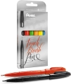 Pisaki Pędzelkowe Brushe  Sign Pen Pentel SES15C-ST6ABDFGSPL 6 Kolorów Do Liternictwa