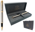 Pióro Kulkowe Parker IM Brushed Metal GT + Opakowanie Prezentowe Gift Box